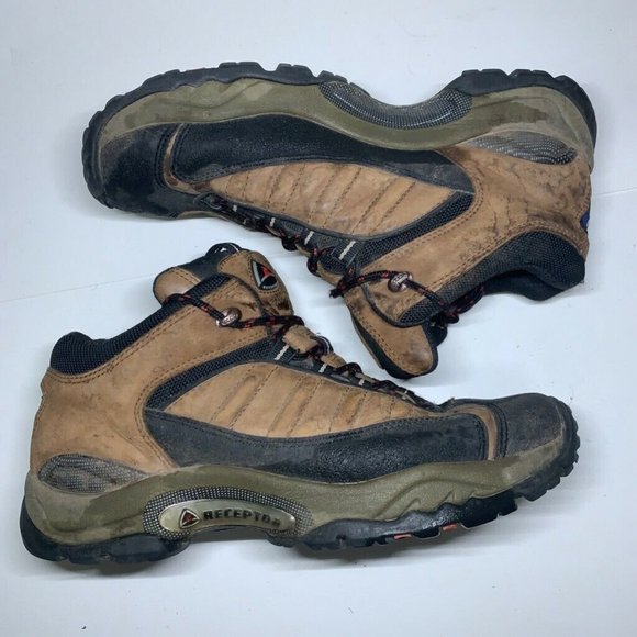 ECCO Mens Hiking Trail Boots Brown Black Leather main image 5